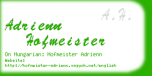 adrienn hofmeister business card